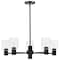 Nuvo Clarksville - 28 Inch 5 Light Chandelier - Matte Black with Clear Glass 60/8066 - alternate 7